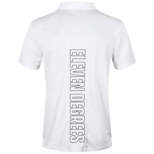 11 Degrees Men's Back Graphic Pique Golf Polo Shirt