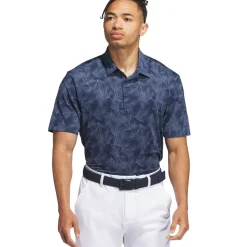 adidas Golf Ultimate365 Mesh Print Golf Polo Shirt