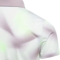 adidas Junior Girls Ultimate All-Over Print Golf Polo Shirt