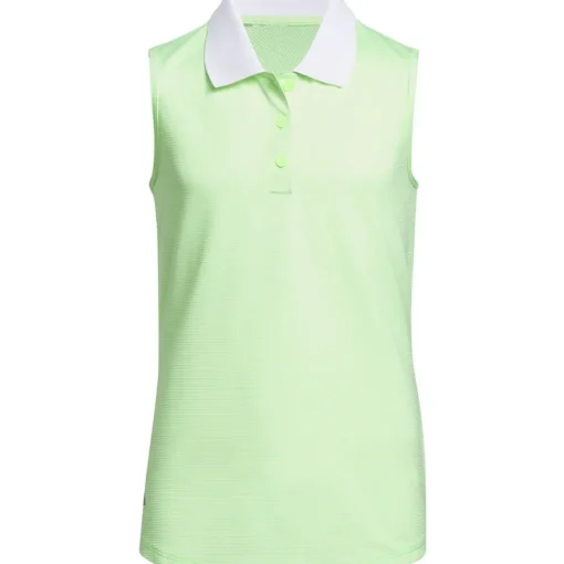 adidas Junior Sleeveless Golf Polo Shirt