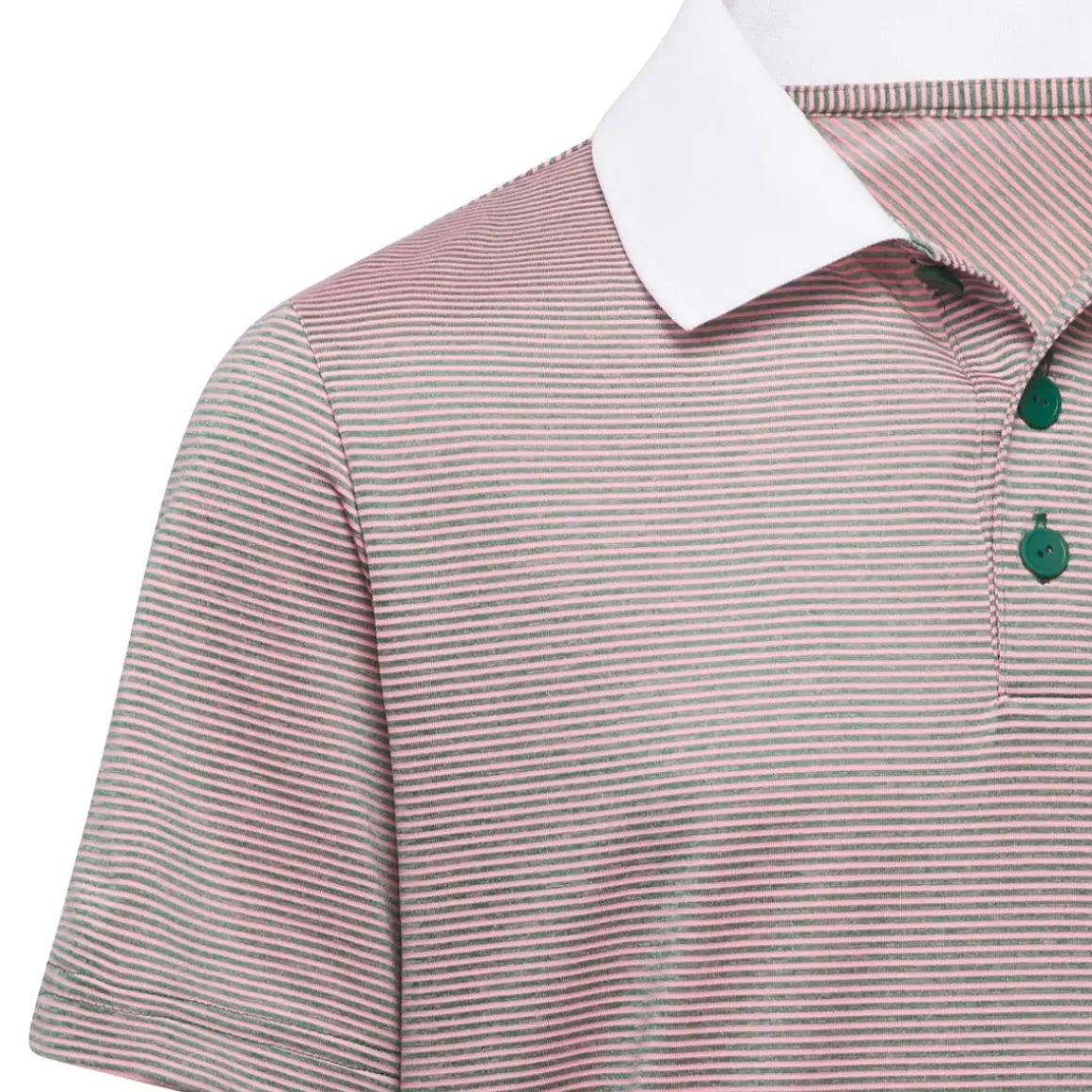 adidas Junior Striped Golf Polo Shirt