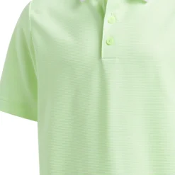 adidas Junior Striped Golf Polo Shirt