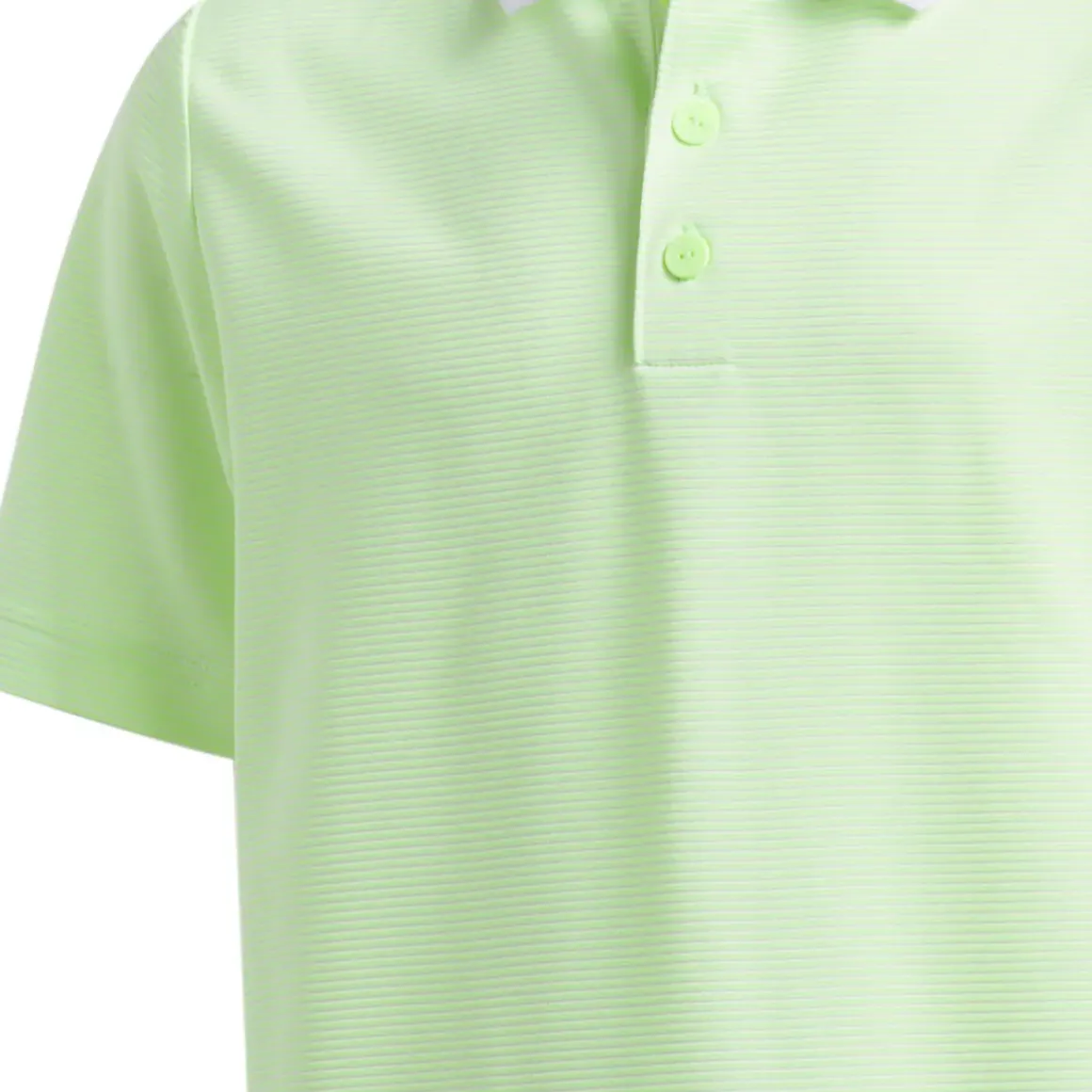 adidas Junior Striped Golf Polo Shirt