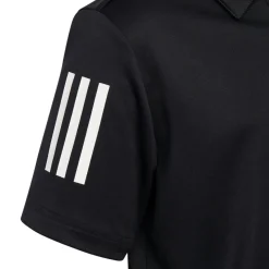 adidas Junior Three Stripe Stretch Golf Polo Shirt