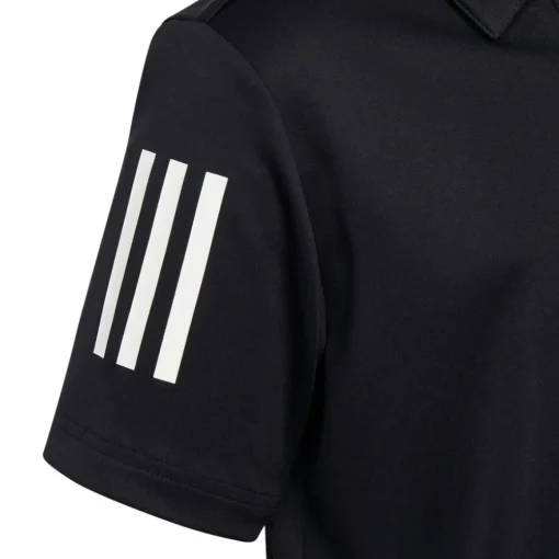 adidas Junior Three Stripe Stretch Golf Polo Shirt