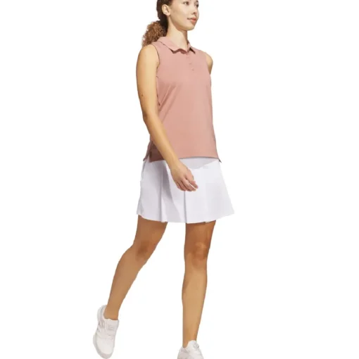 adidas Ladies Ultimate365 Solid Sleeveless Golf Polo Shirt