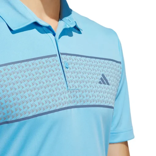 adidas Men's Core Chest Stripe Golf Polo Shirt
