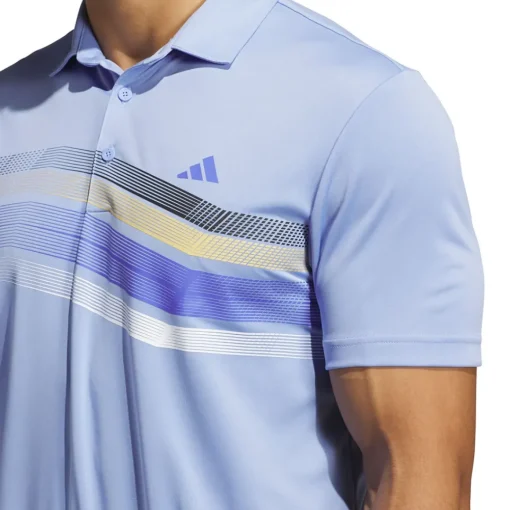 adidas Men's Core Chest Stripe Golf Polo Shirt
