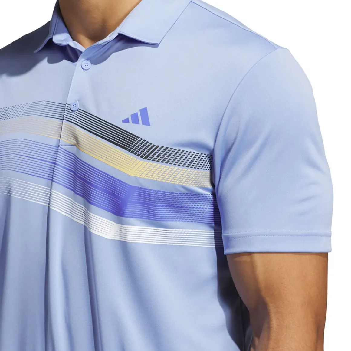 adidas Men's Core Chest Stripe Golf Polo Shirt