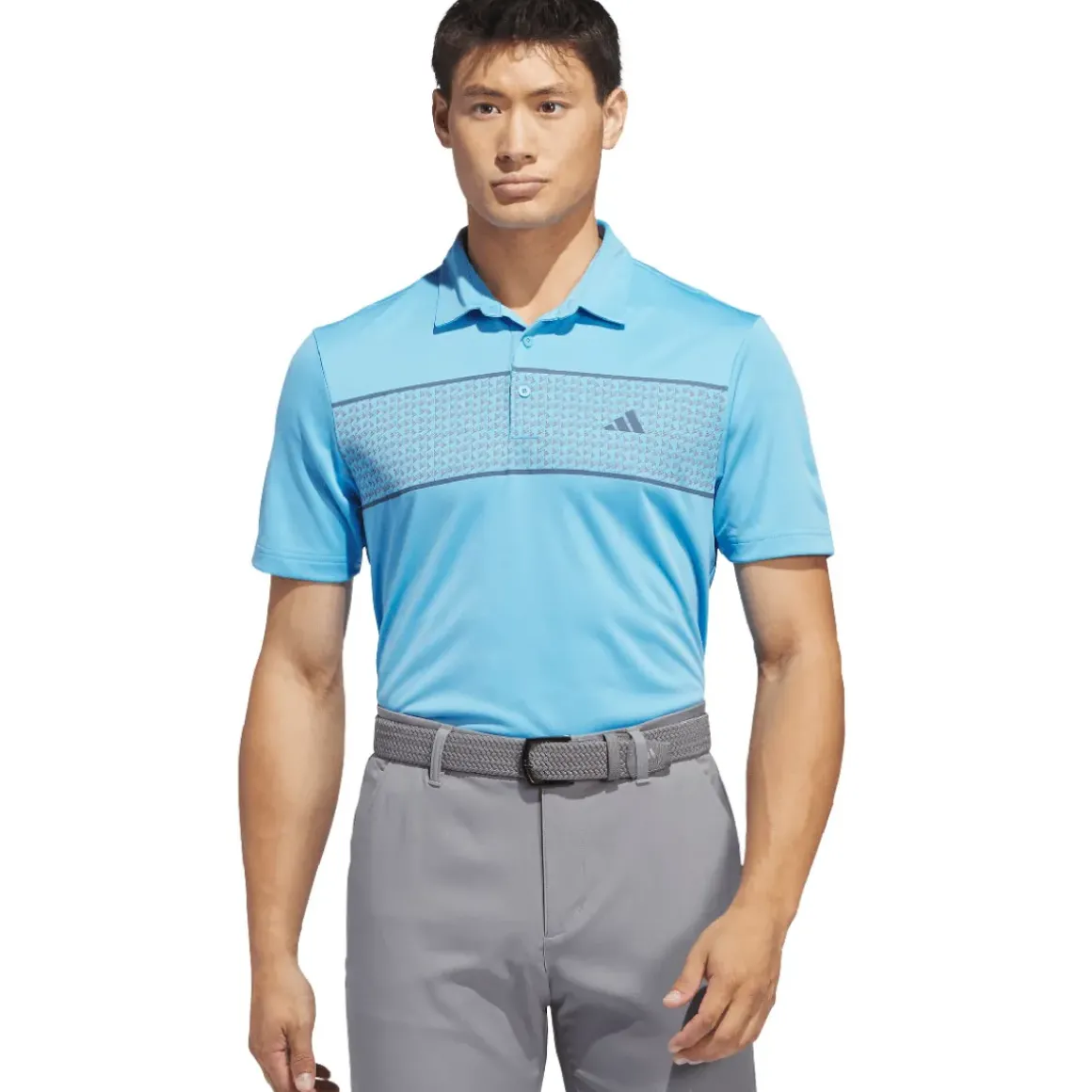 adidas Men's Core Chest Stripe Golf Polo Shirt