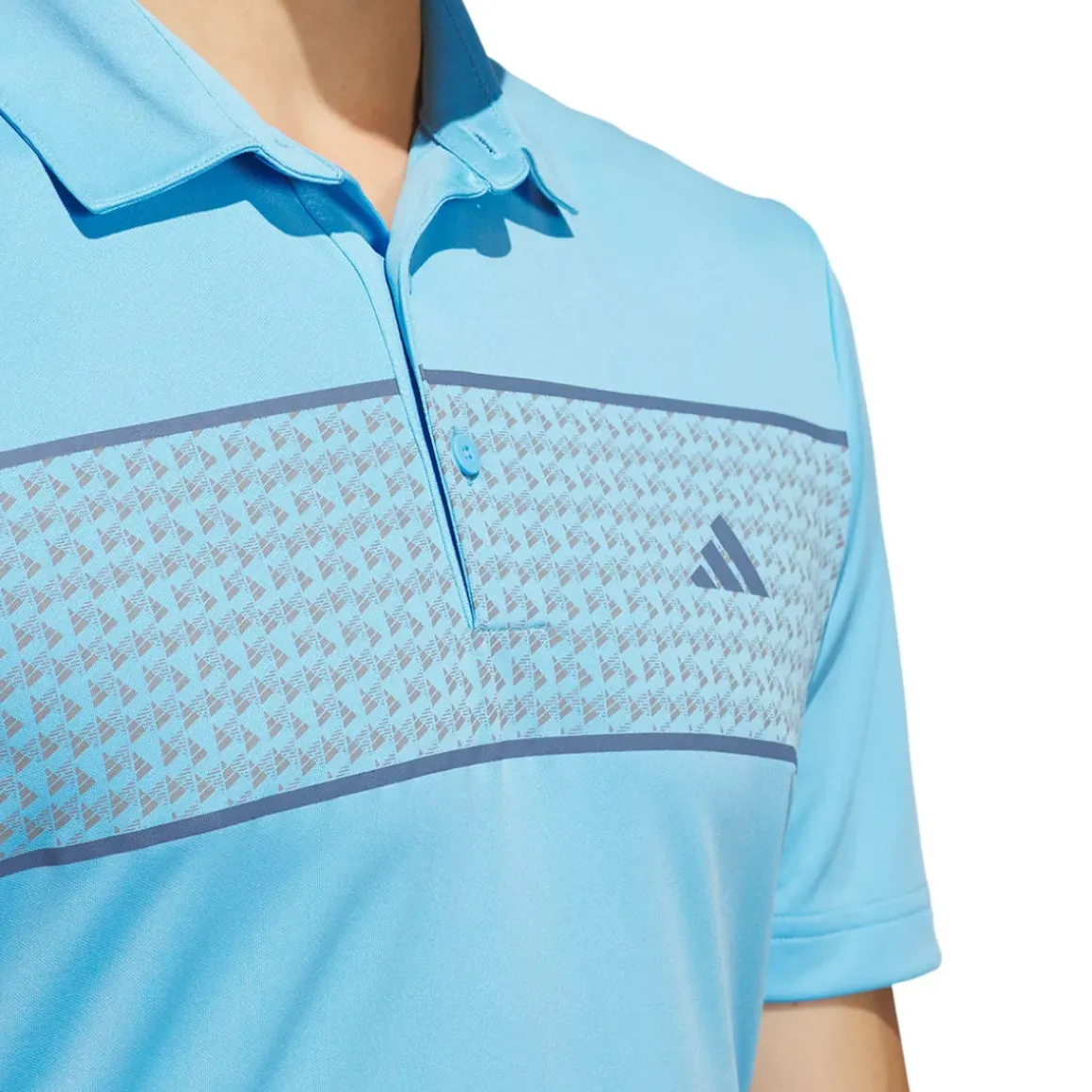adidas Men's Core Chest Stripe Golf Polo Shirt