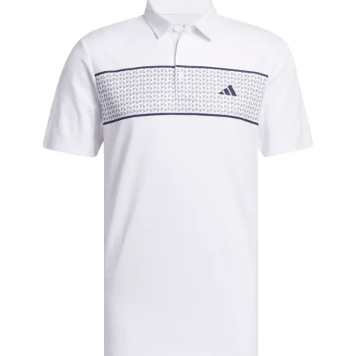 adidas Men's Core Chest Stripe Golf Polo Shirt