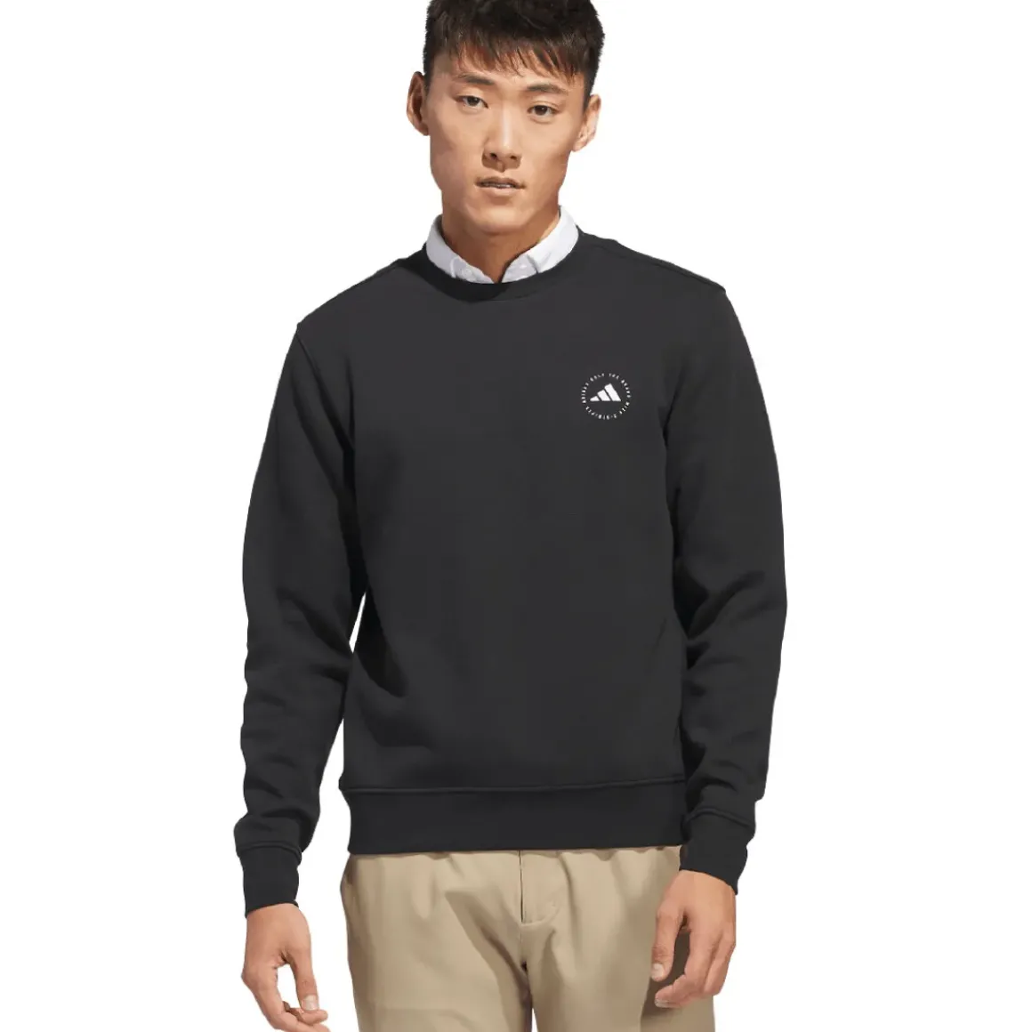 adidas Men's Core Crew Neck Golf Sweater
