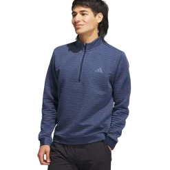 adidas Men's DWR Textured Quarter Zip Golf Mid Layer