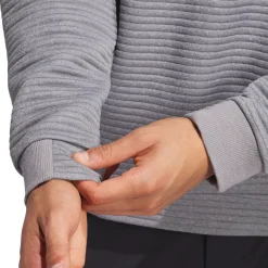 adidas Men's DWR Textured Quarter Zip Golf Mid Layer