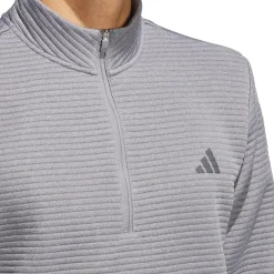 adidas Men's DWR Textured Quarter Zip Golf Mid Layer