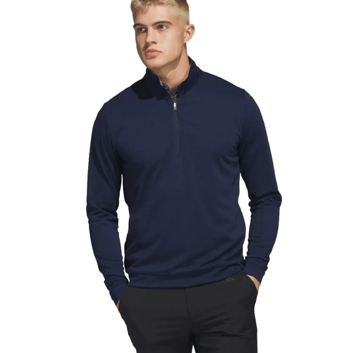 adidas Men's Elevated Half Zip Golf Midlayer