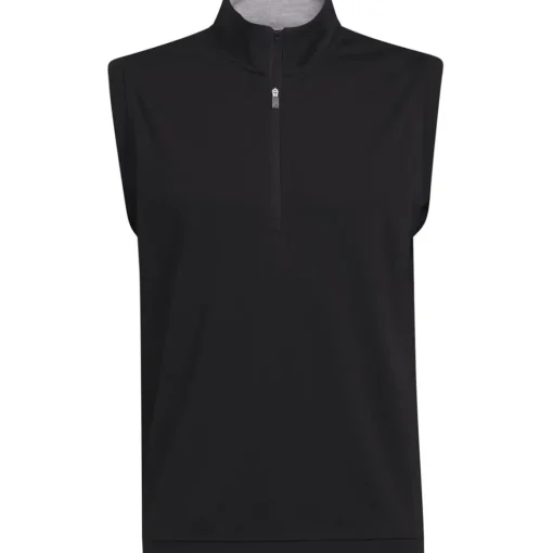 adidas Men's Elevated Quarter Zip Golf Vest