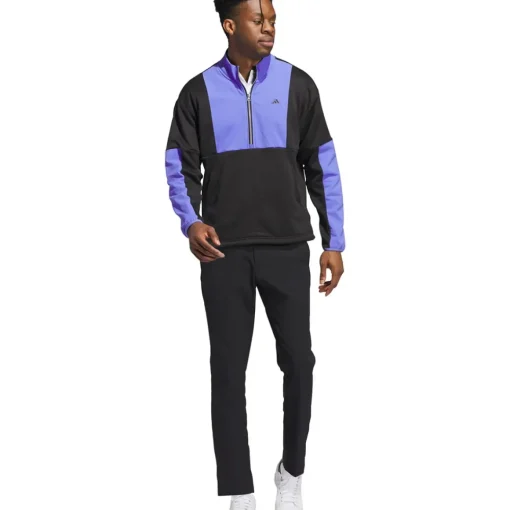 adidas Men's Go-To DWR Hybrid Half Zip Golf Mid Layer