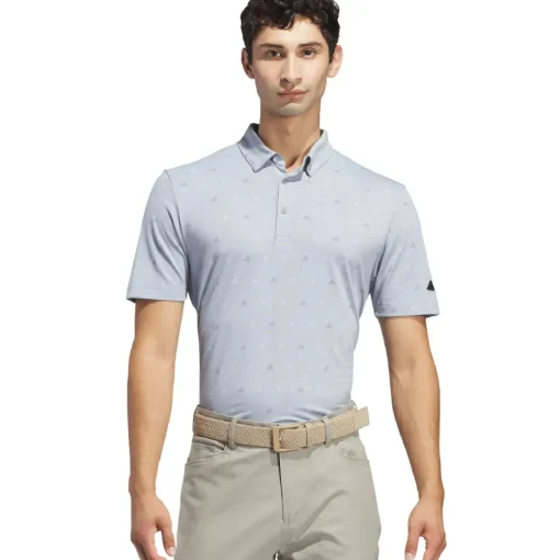 adidas Men's Go-To Print Golf Polo Shirt