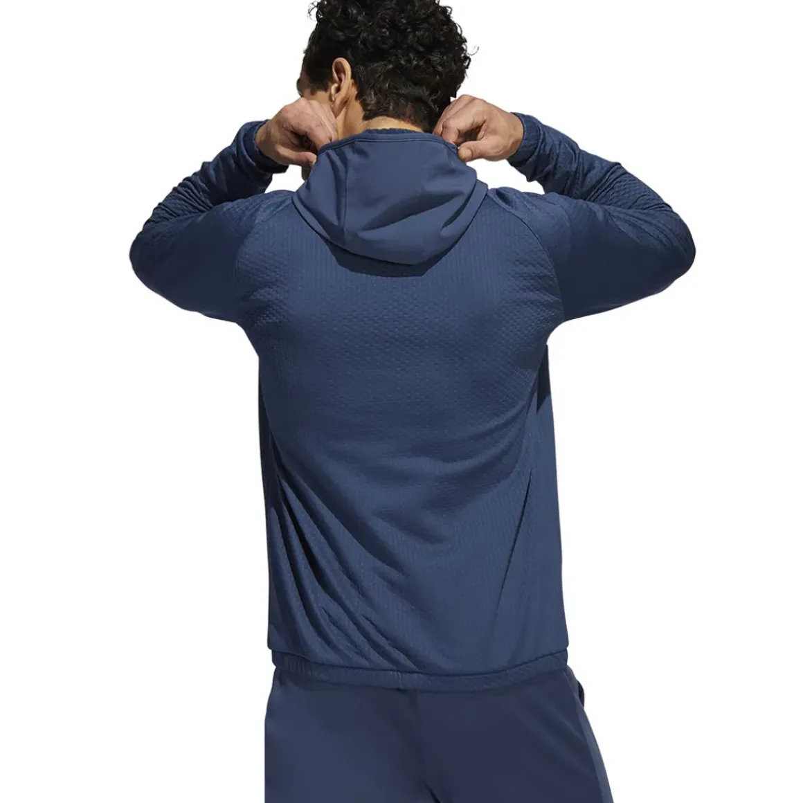 adidas Men's Half Zip Fleece Hooded Golf Midlayer