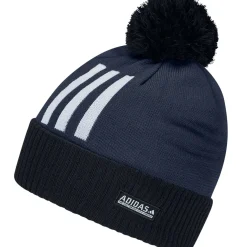 adidas Men's Three Stripe Pom Golf Beanie