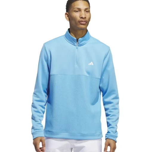 adidas Men's Ultimate365 Textured Quarter Zip Golf Mid Layer