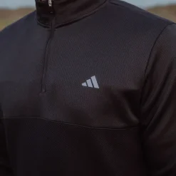 adidas Men's Ultimate365 Textured Quarter Zip Golf Mid Layer
