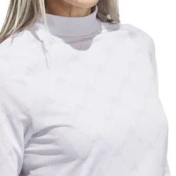 adidas Ultimate365 Tour Monogram Mock Neck Long Sleeve Golf Base Layer