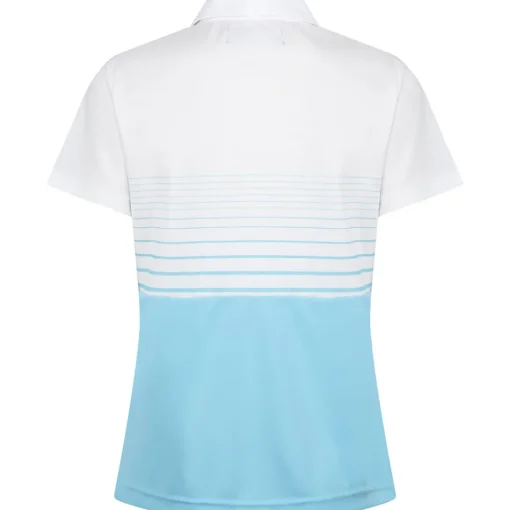 Benross Ladies Soft Stripe Stretch Golf Polo Shirt