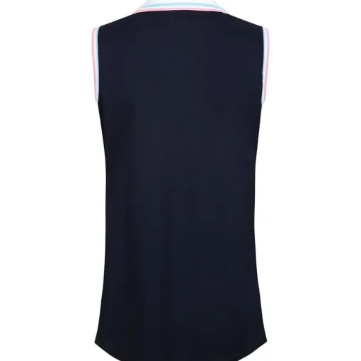 Benross Ladies Tipped Sleeveless Stretch Golf Polo Shirt