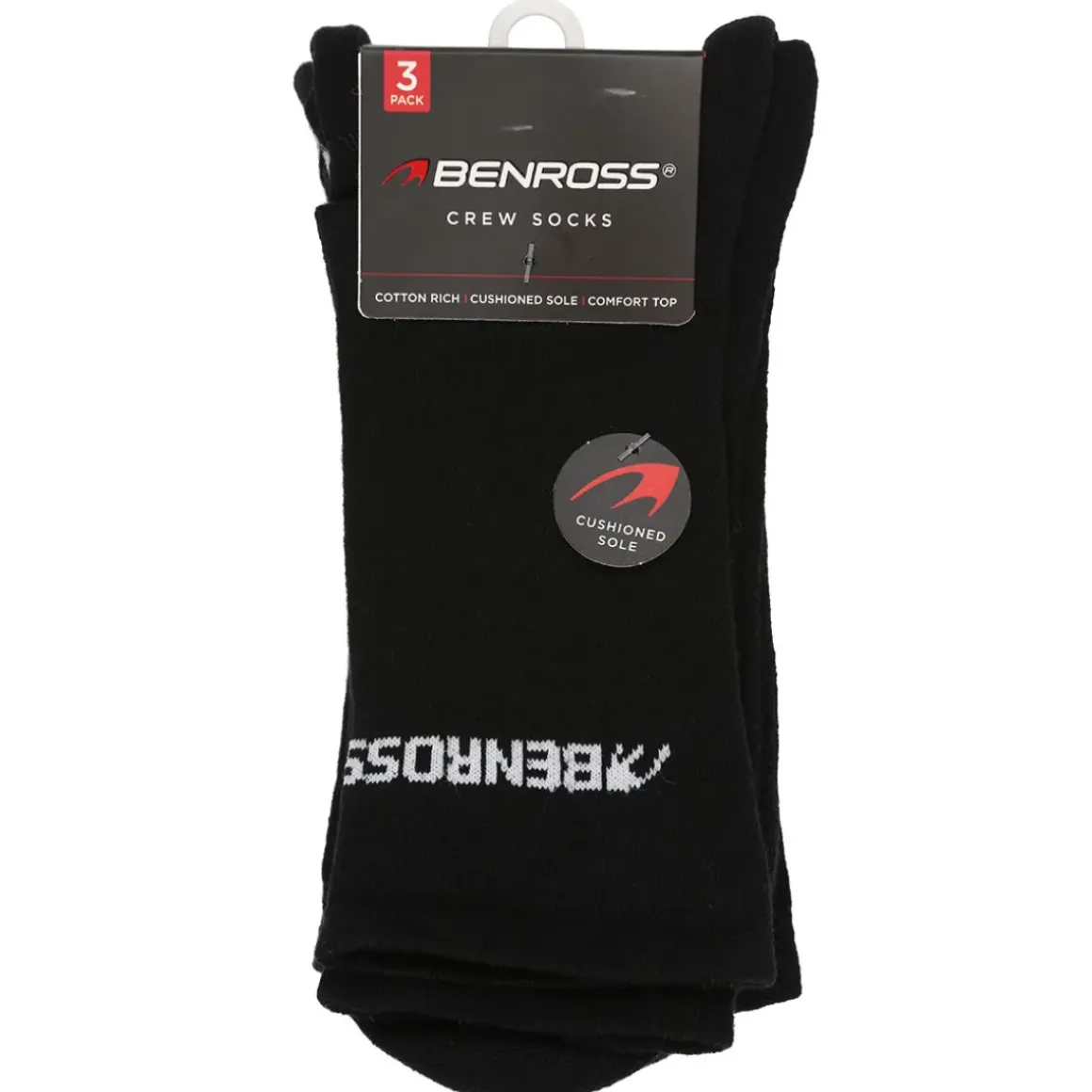 Benross Men's Cragg Crew Golf Socks - 3 Pack