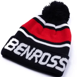 Benross Men's Multi Stripe Knit Pom Golf Beanie