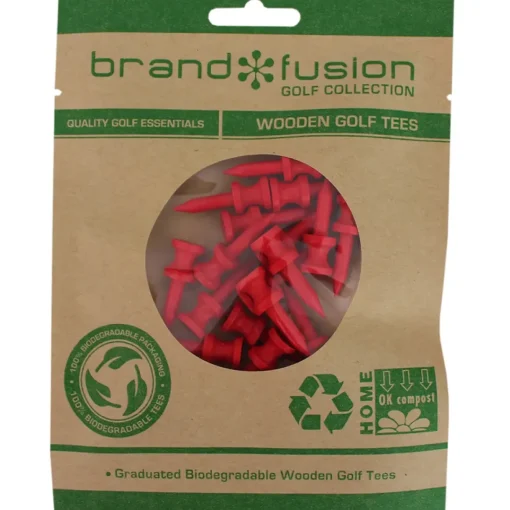Brand Fusion Graduated Biodegradable Wooden Golf Tees