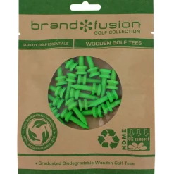 Brand Fusion Graduated Biodegradable Wooden Golf Tees
