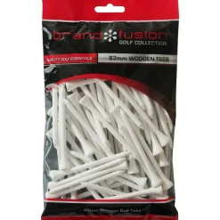 Brand Fusion Wooden Golf Tees 83mm - 80 Pack
