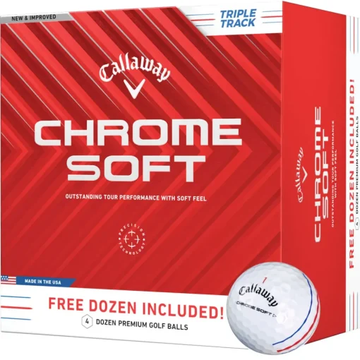 Callaway Chrome Soft Triple Track 4 for 3 Golf Ball Pack