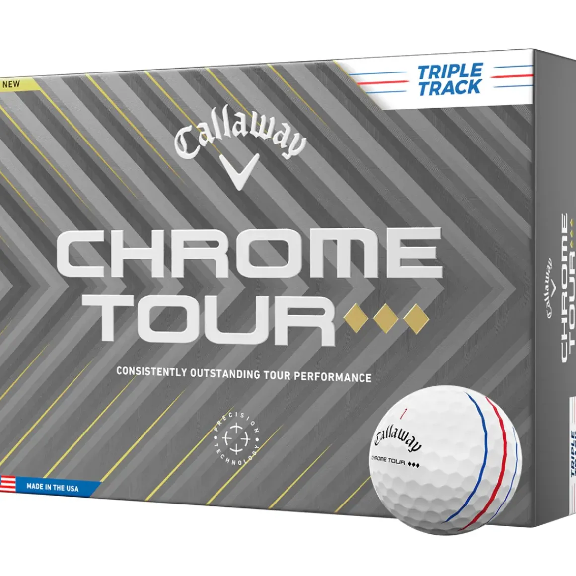 Callaway Chrome Triple Diamond Triple Track 12 Golf Ball Pack