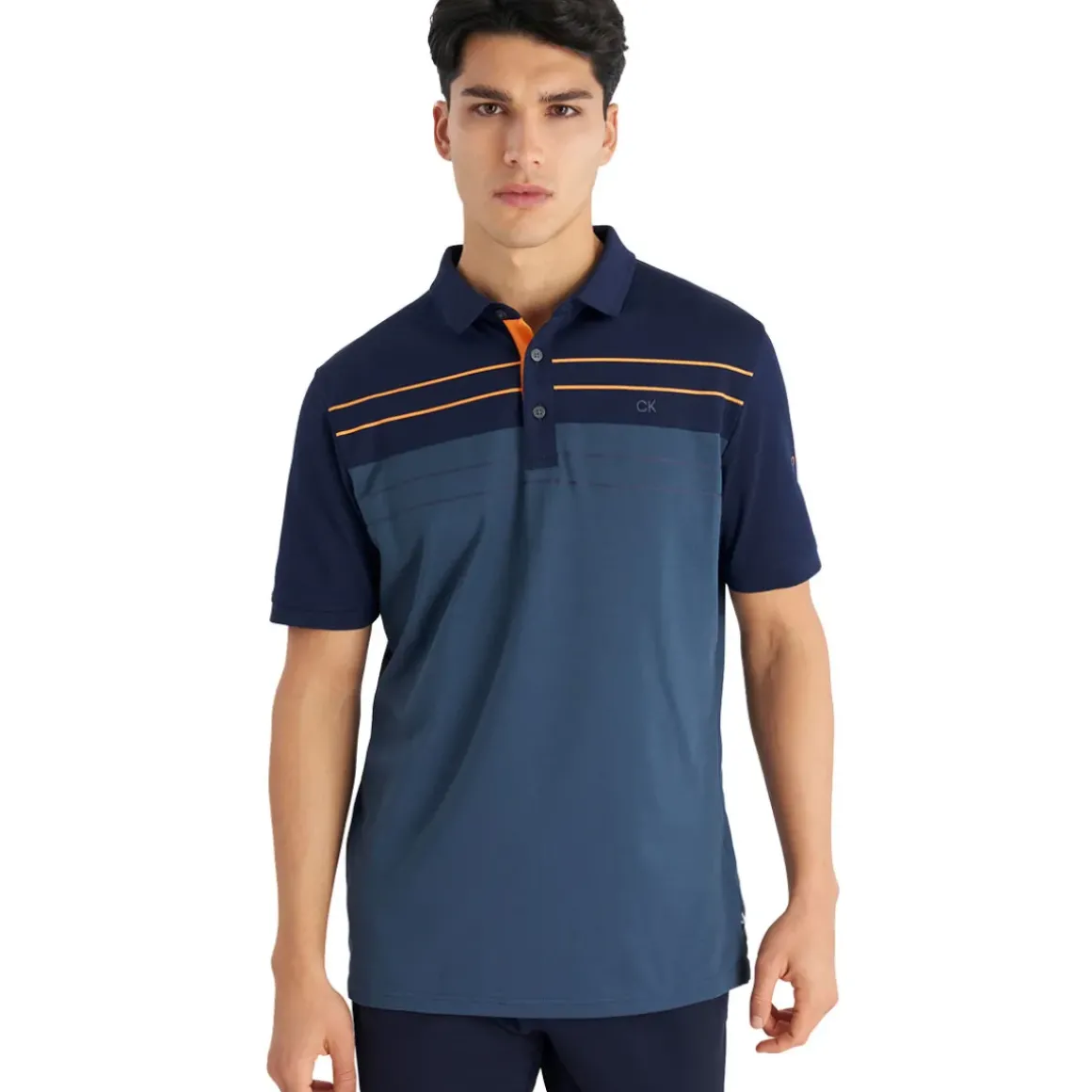 Calvin Klein Men's Georgetown Stripe Golf Polo Shirt