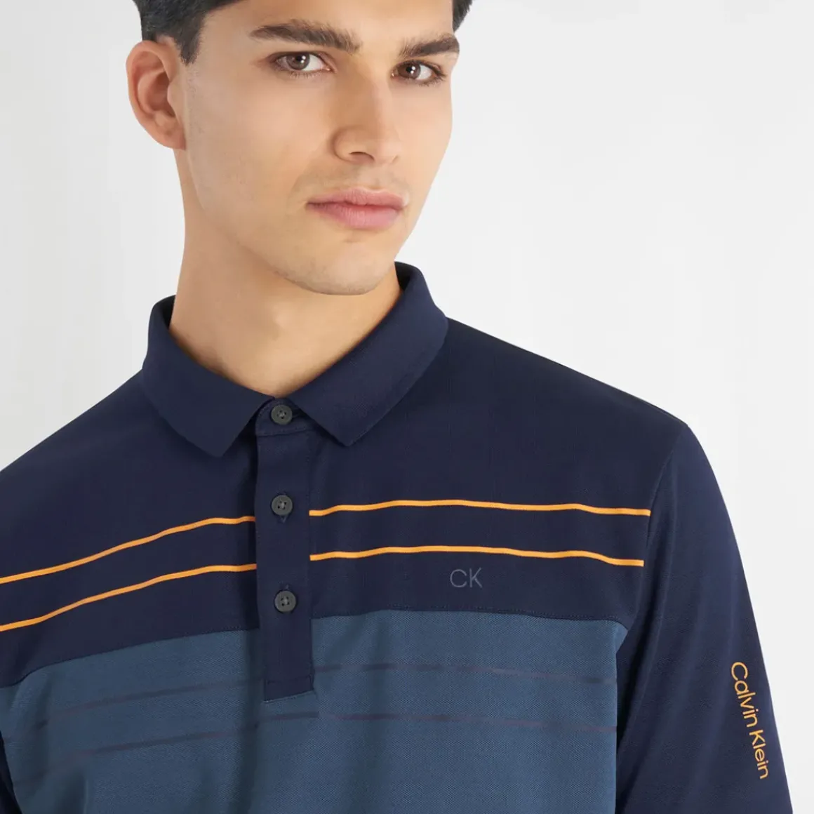 Calvin Klein Men's Georgetown Stripe Golf Polo Shirt