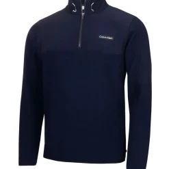 Calvin Klein Men's Hybrid Polar Fleece Half Zip Golf Mid Layer