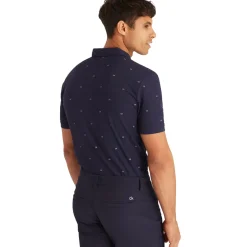 Calvin Klein Men's Monogram Print Golf Polo Shirt