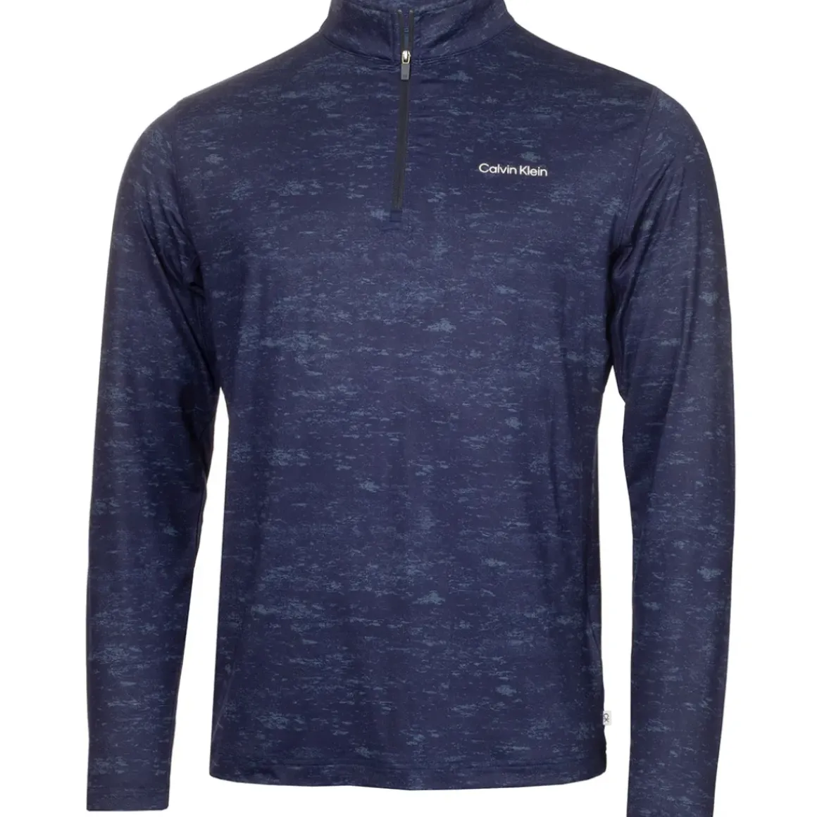 Calvin Klein Men's Newport Print Half Zip Golf Mid Layer