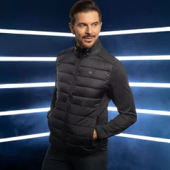 Calvin Klein Men's Padded Hybrid Full Zip Golf Jacket