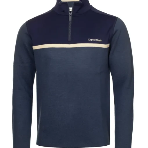 Calvin Klein Men's Padera Half Zip Hybrid Golf Sweater