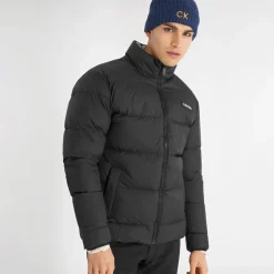 Calvin Klein Men's Ribbed Logo Golf Beanie Hat