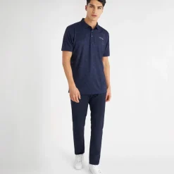 Calvin Klein Men's Textured Slate Print Golf Polo Shirt