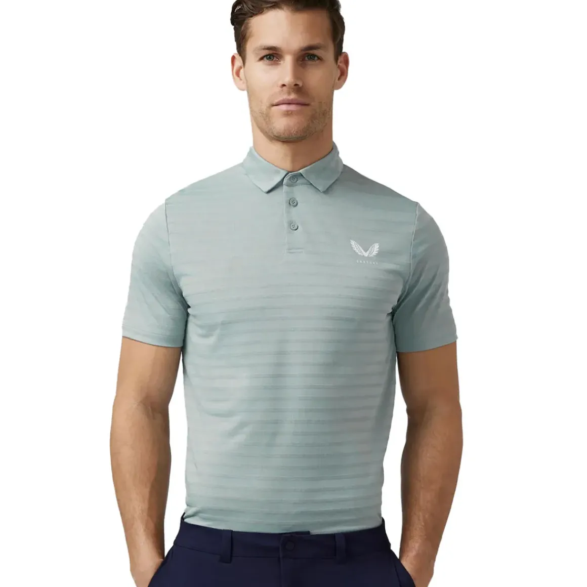 Castore Men's Textured Pique Golf Polo Shirt