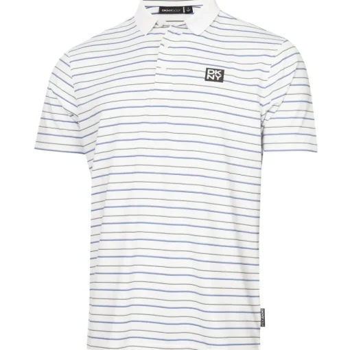 DKNY Men's Multi-Stripe Golf Polo Shirt