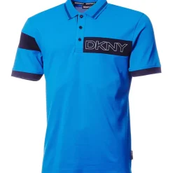 DKNY Men's Sunset Park Stretch Golf Polo Shirt